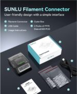 SUNLU Conector de filamentos PLA/ABS/PETG/TPU/PA de 1.75mm para impressoras 3D com Tecnologia FDM - Imagem 5