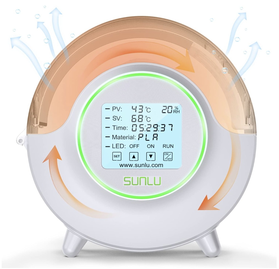 ACESSORIO - Sunlu FilaDryer S2 - White Secador de Filamento de Impressora 3D SUNLU S2 (preto) - Imagem 1
