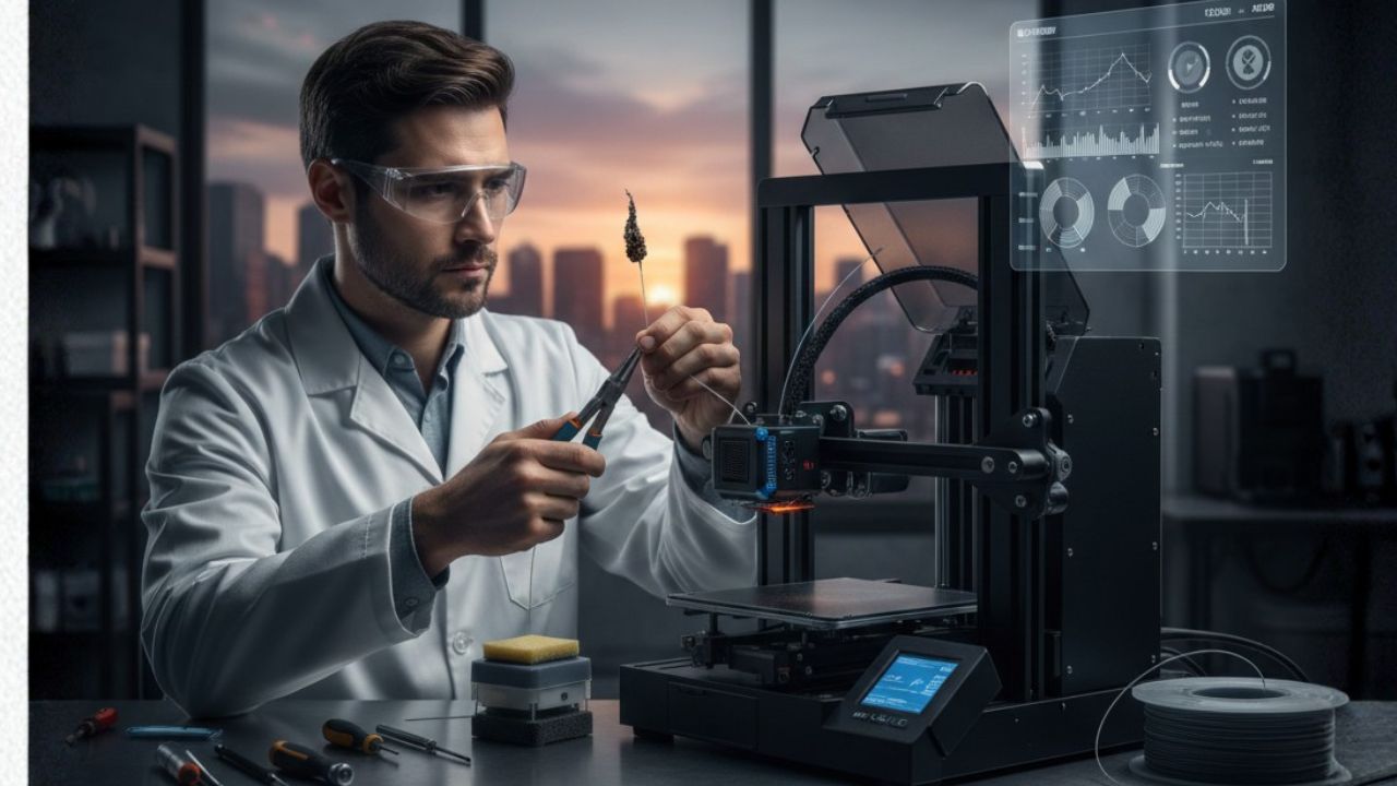 Limpeza do filamento da impressora 3D: técnicas para uma extrusão perfeita