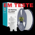 Filamento SUNLU PLA-LW (fosco) 1,75 mm, 1 kg COM carretel reutilizável Cor única: Branco