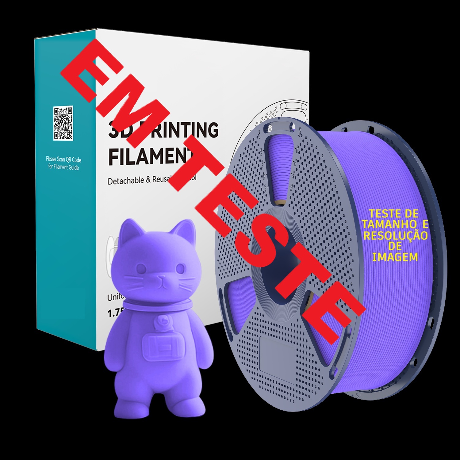 PLA MATTE LAVANDER 1 - Copia Filamento SUNLU PLA Classic (Clássico) 1,75 mm, 1 kg COM carretel reutilizável - revisar cores e info - Imagem 1