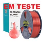 Filamento SUNLU PLA Transparent e Transparent Rainbow (Transparentes)  1,75 mm, 1 kg COM carretel reutilizável